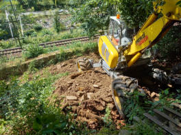 Arbeiten am Hang